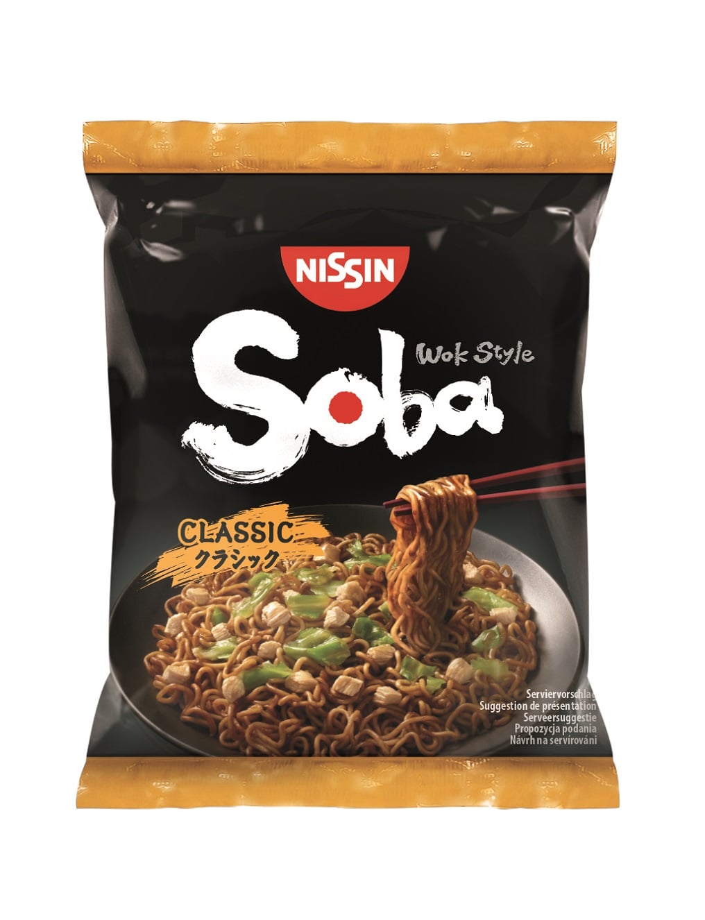 Nissin Soba Klasszikus ízesítésű sült tészta búzalisztből