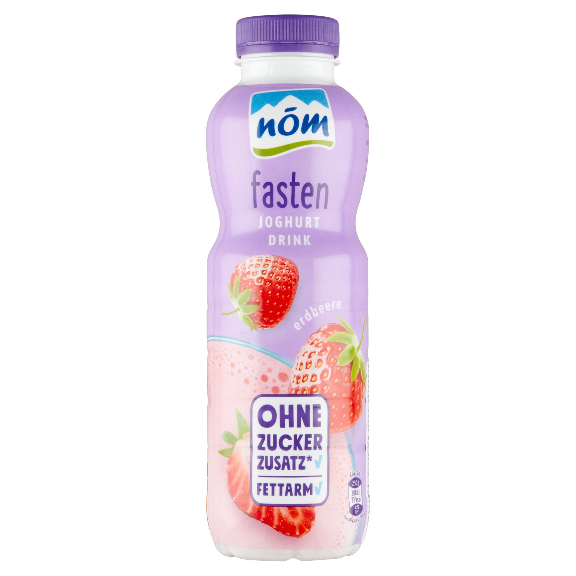 NÖM Fasten epres joghurtital, édesítőszerekkel