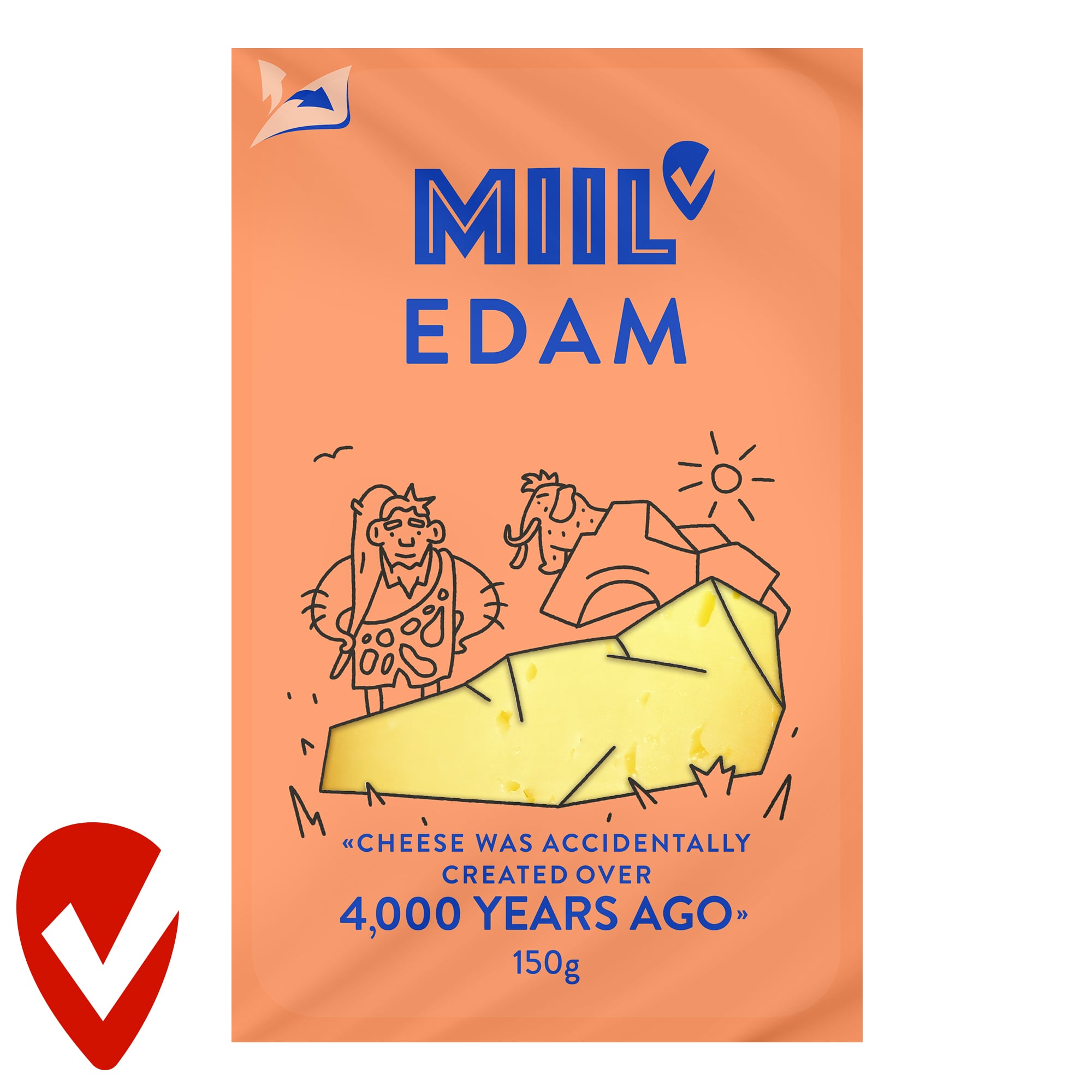 Miil Szeletelt edami zsíros, félkemény sajt