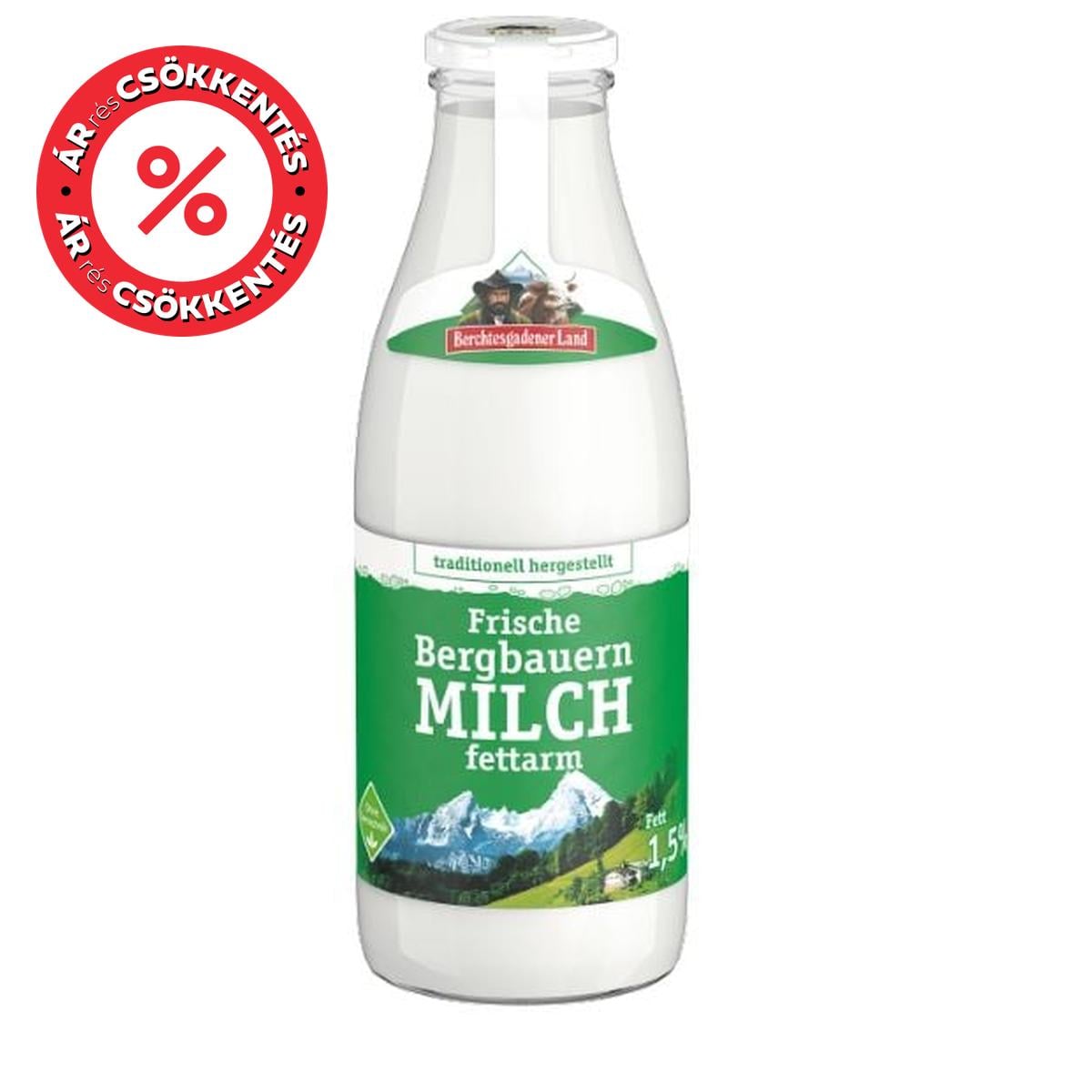 Bergbauern friss üveges tej 1,5%