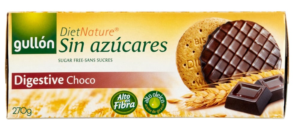Gullon Digestive cukormentes korpás csokoládés keksz