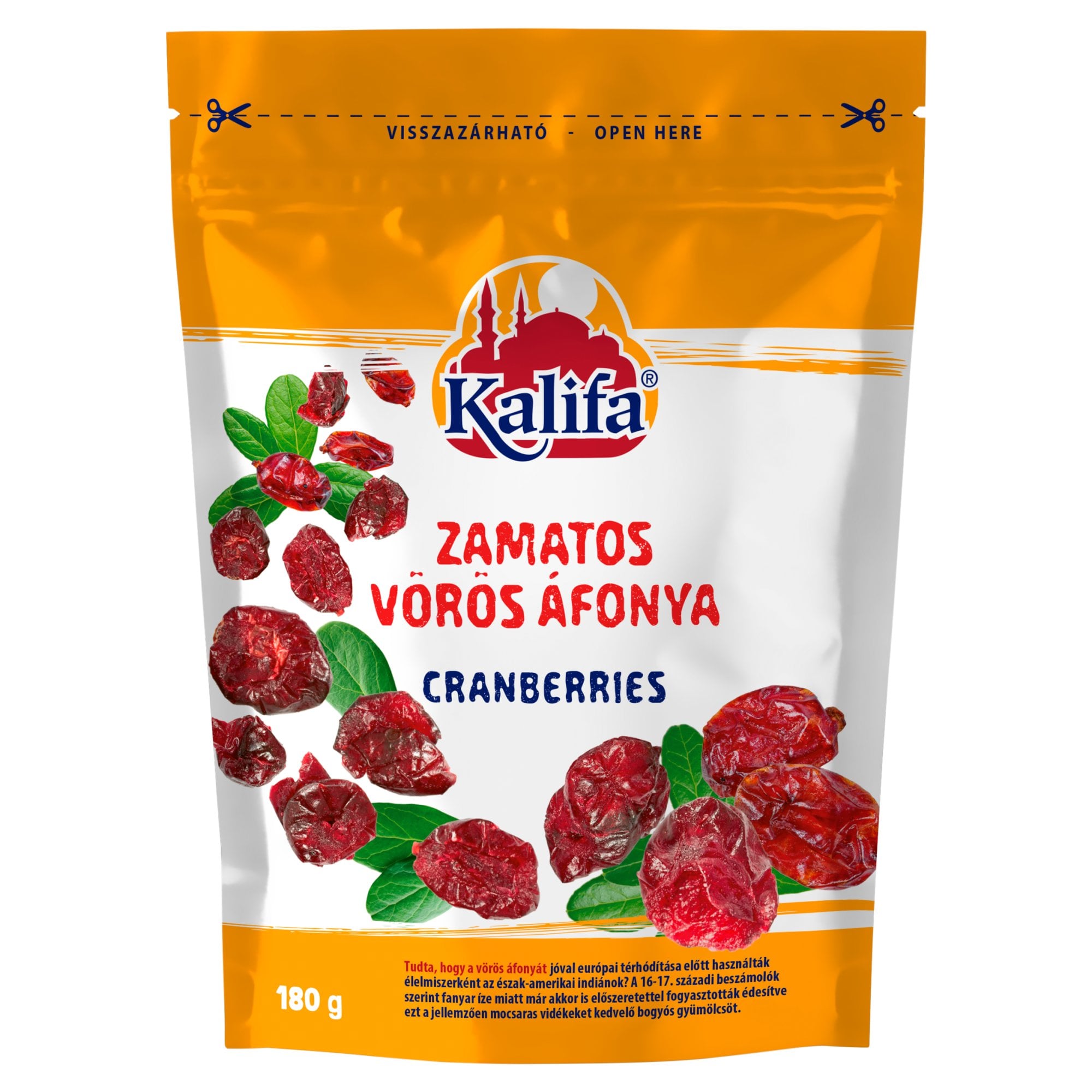 Kalifa Zamatos Vörös áfonya (visszazárható csomagolásban)
