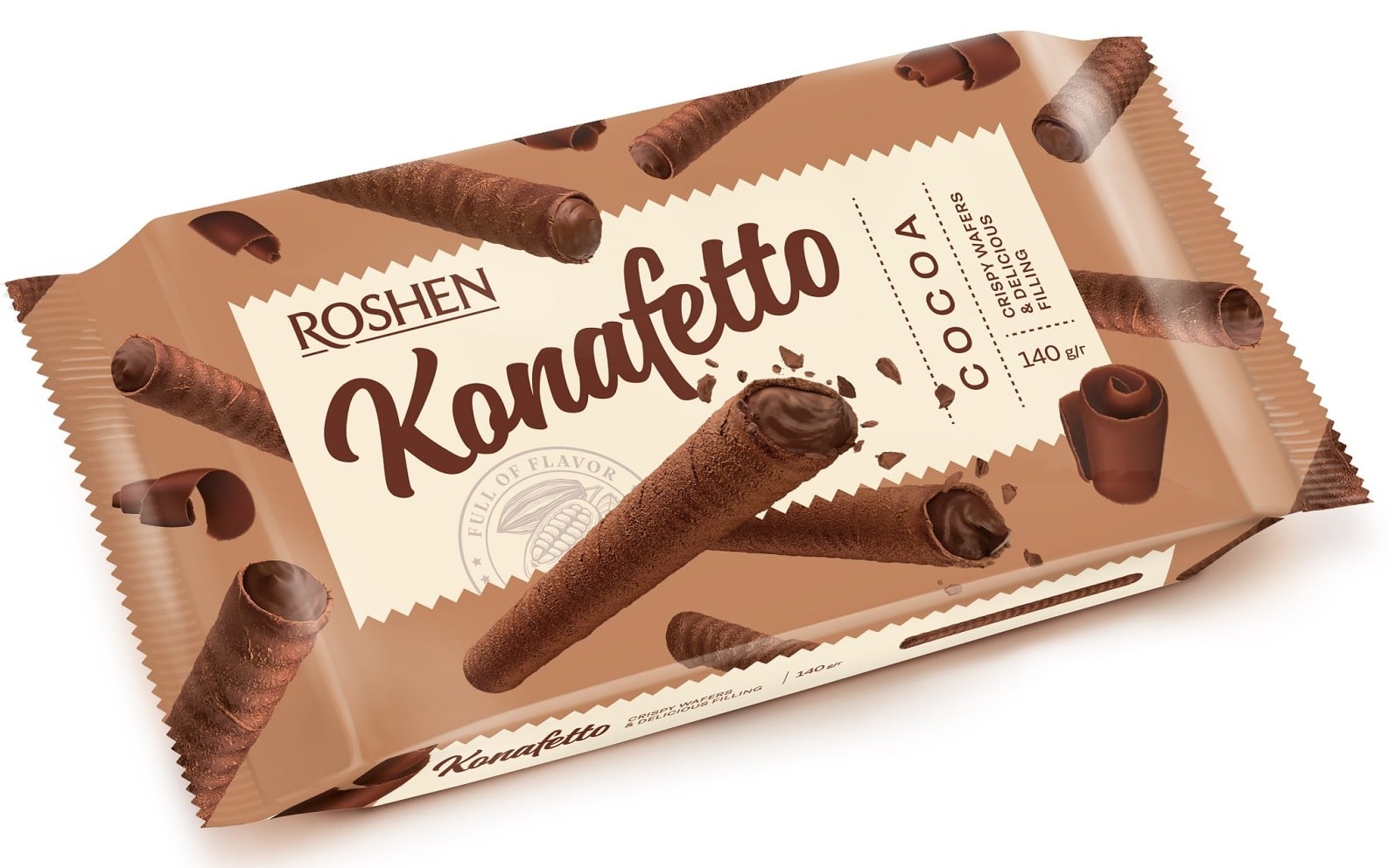 Roshen Konafetto kakaós krémmel töltött ostyarúd