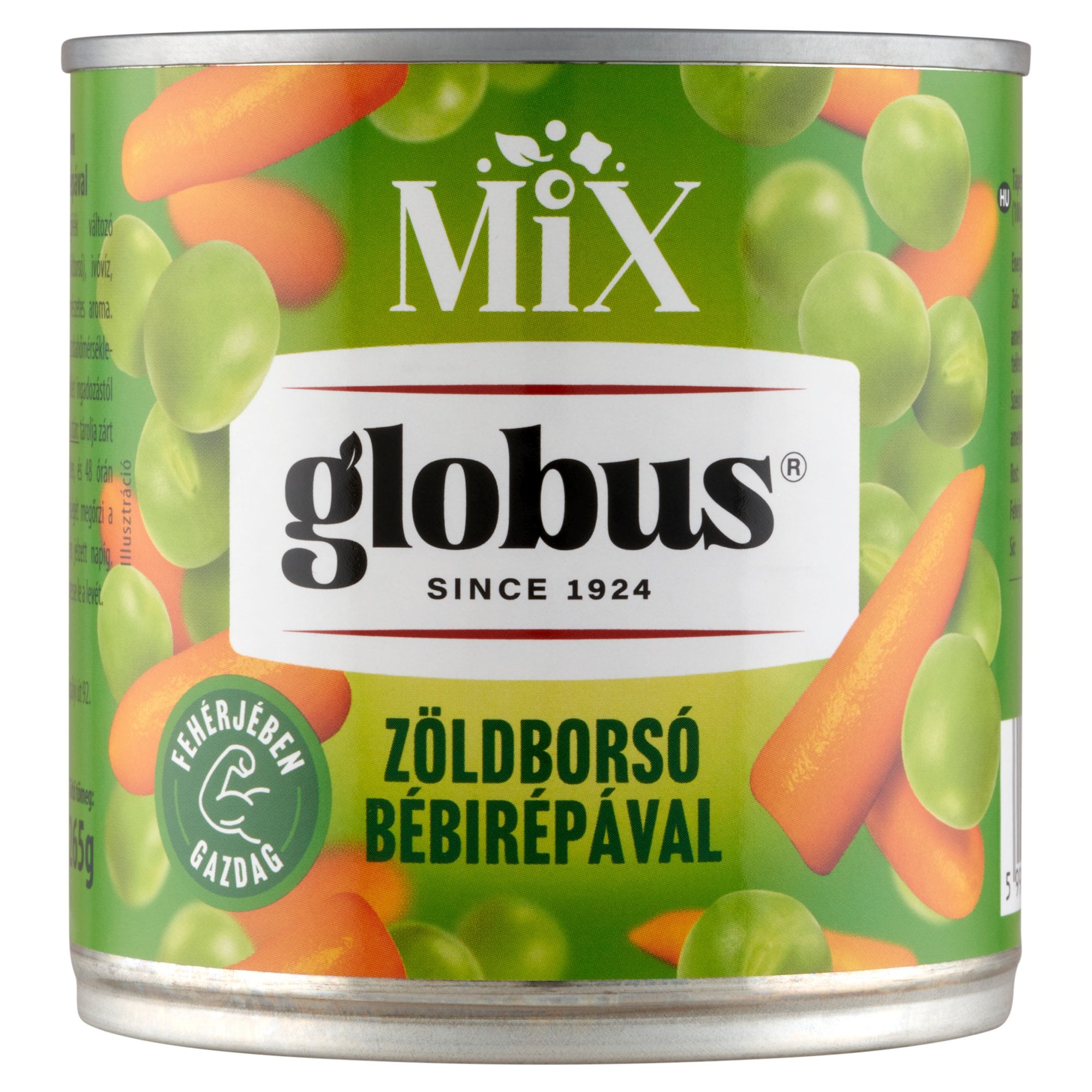 Globus zsenge zöldborsó bébirépával (400 g)