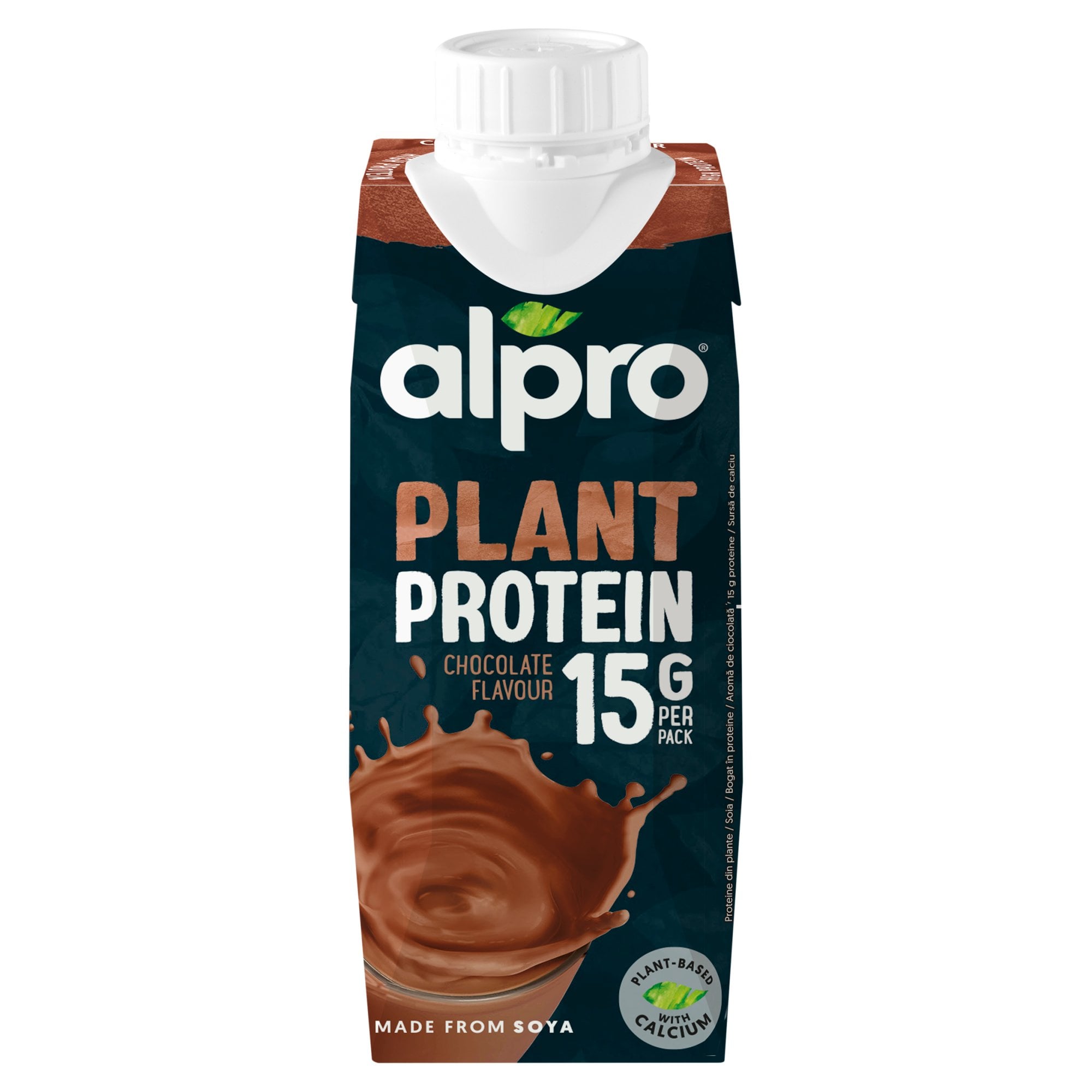 Alpro Plant Protein csokoládéízű szójaital hozzáadott kalciummal és vitaminokkal