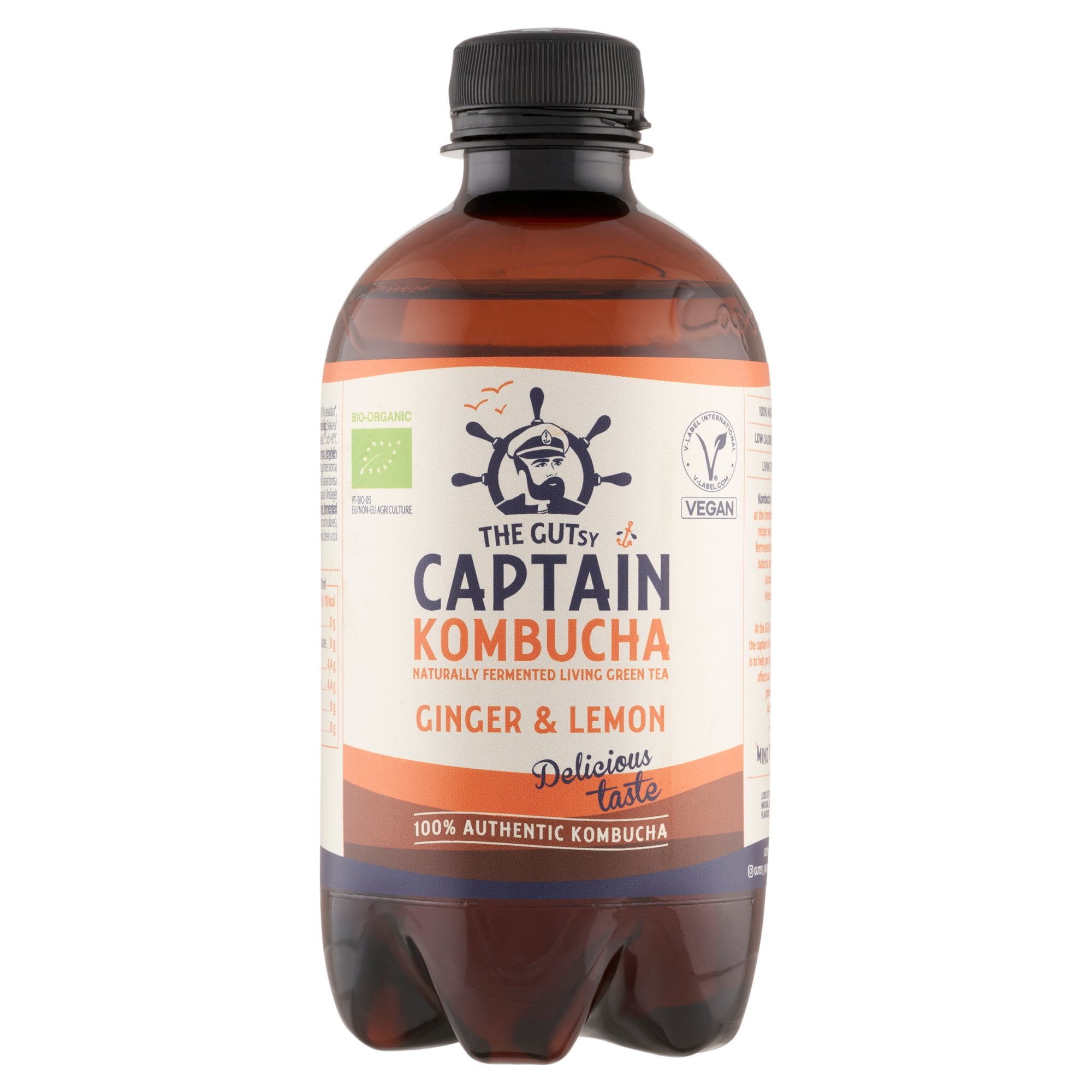The Gutsy Captain Kombucha Élőflórás ital, gyömbér-citromos