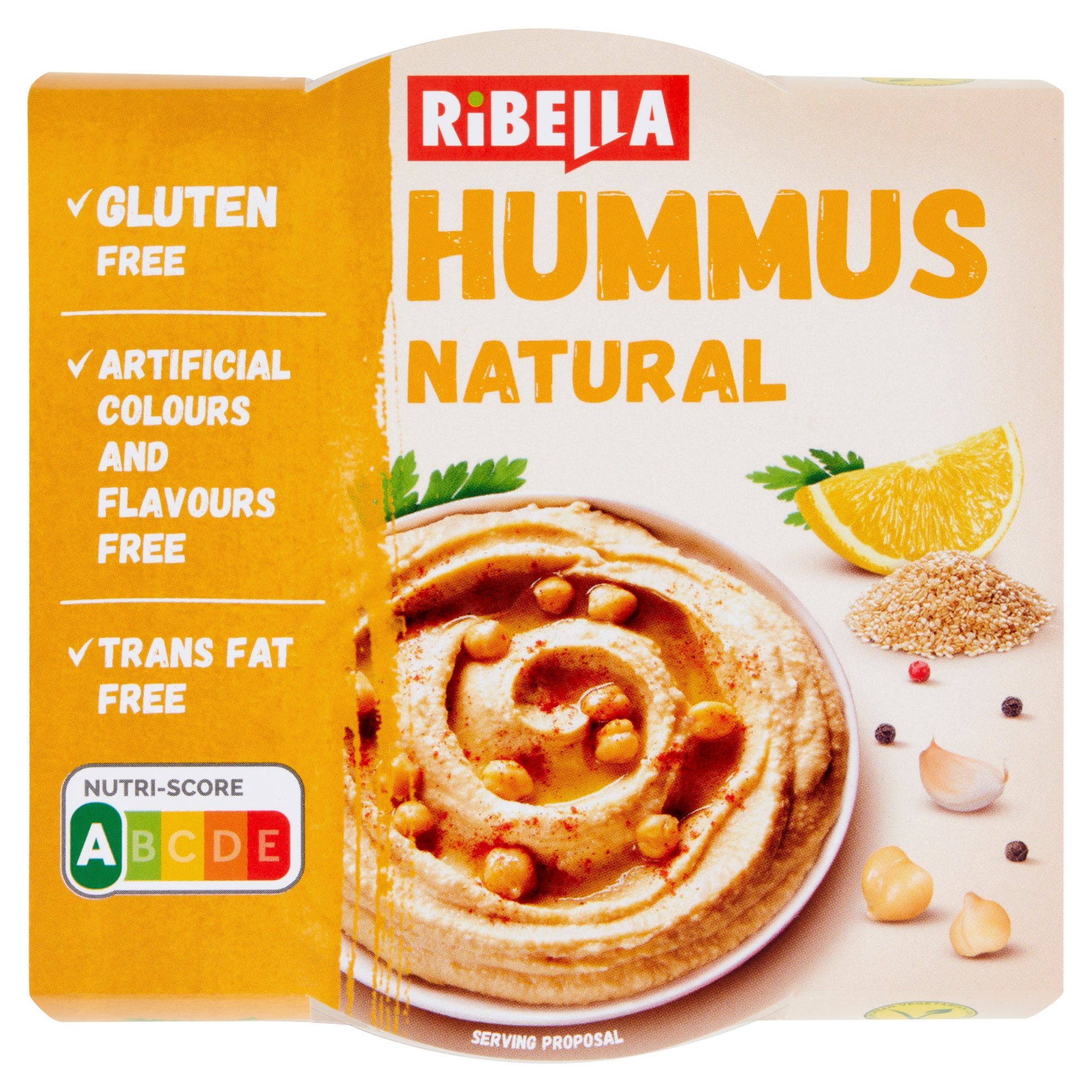 RiBella Hummus natúr kenhető csicseriborsó krém