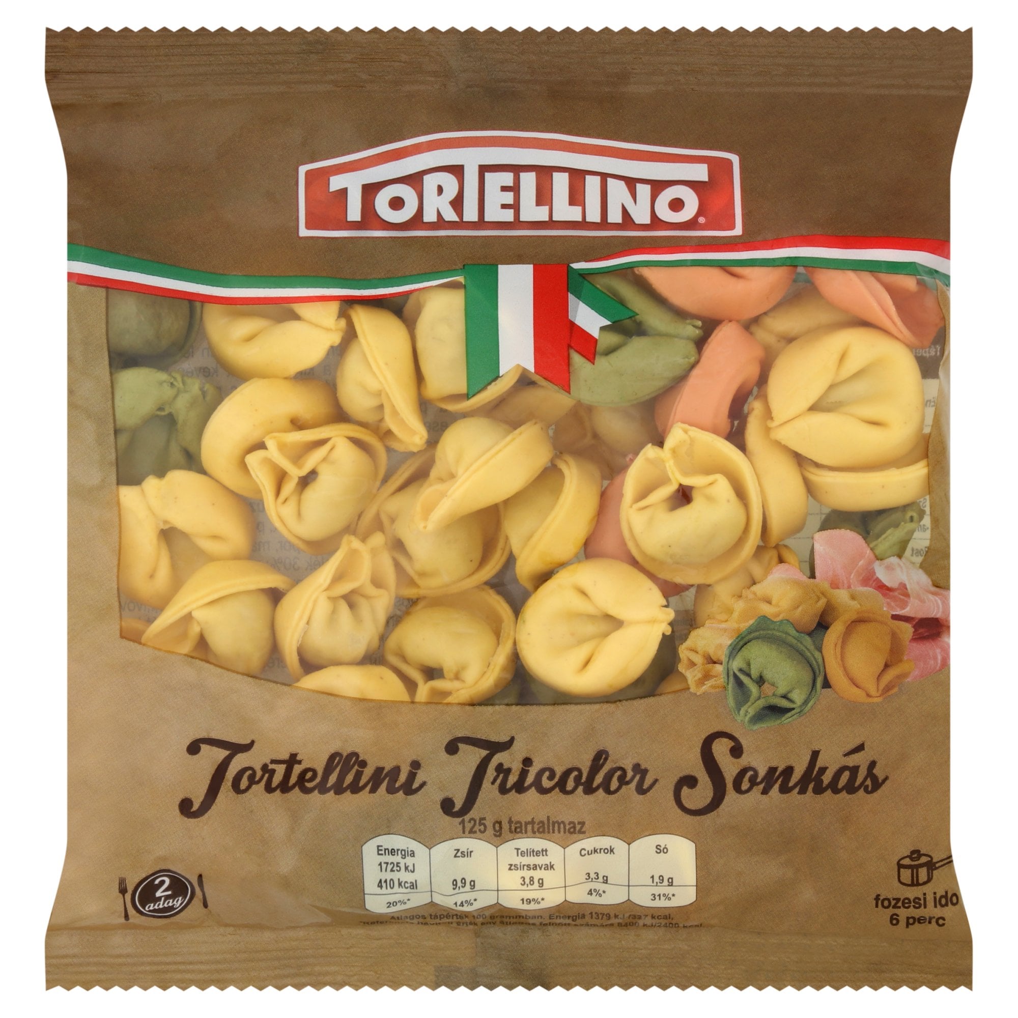 Tortellino Sonkás tortellini tricolor