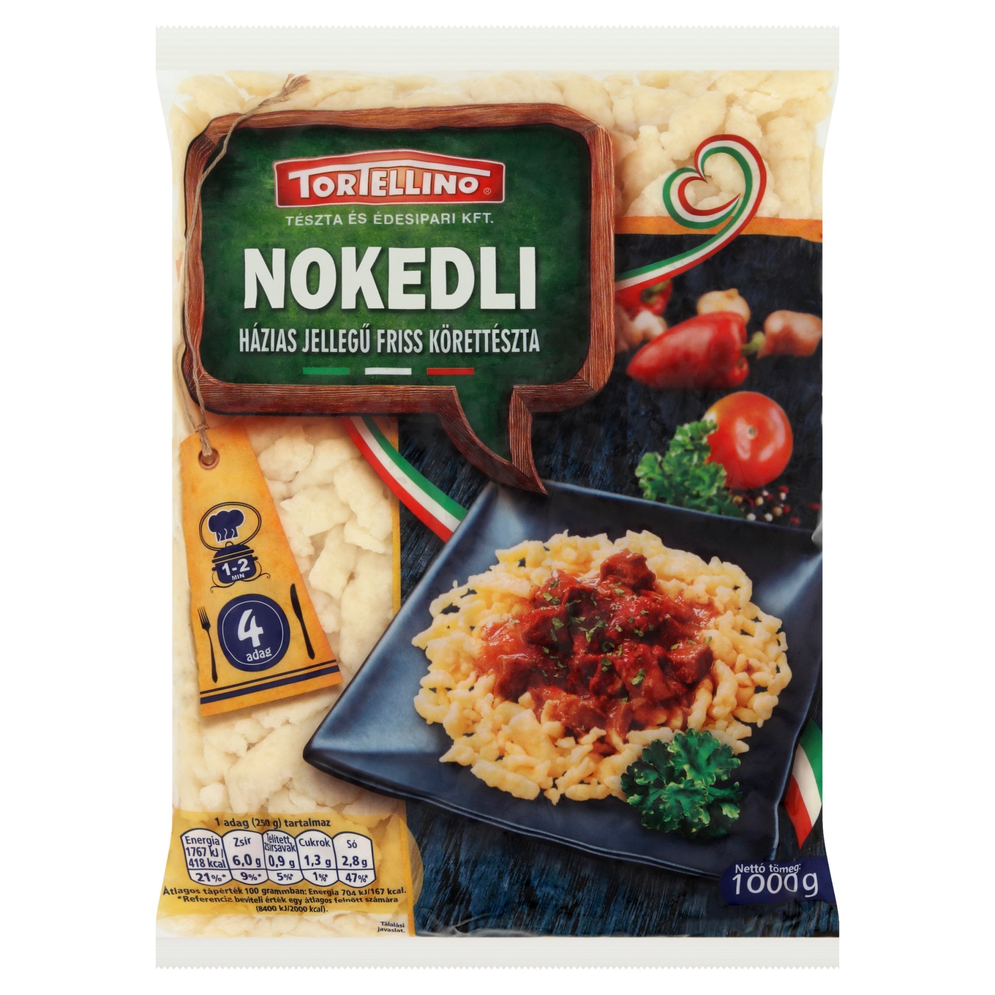 Tortellino Házias jellegű nokedli