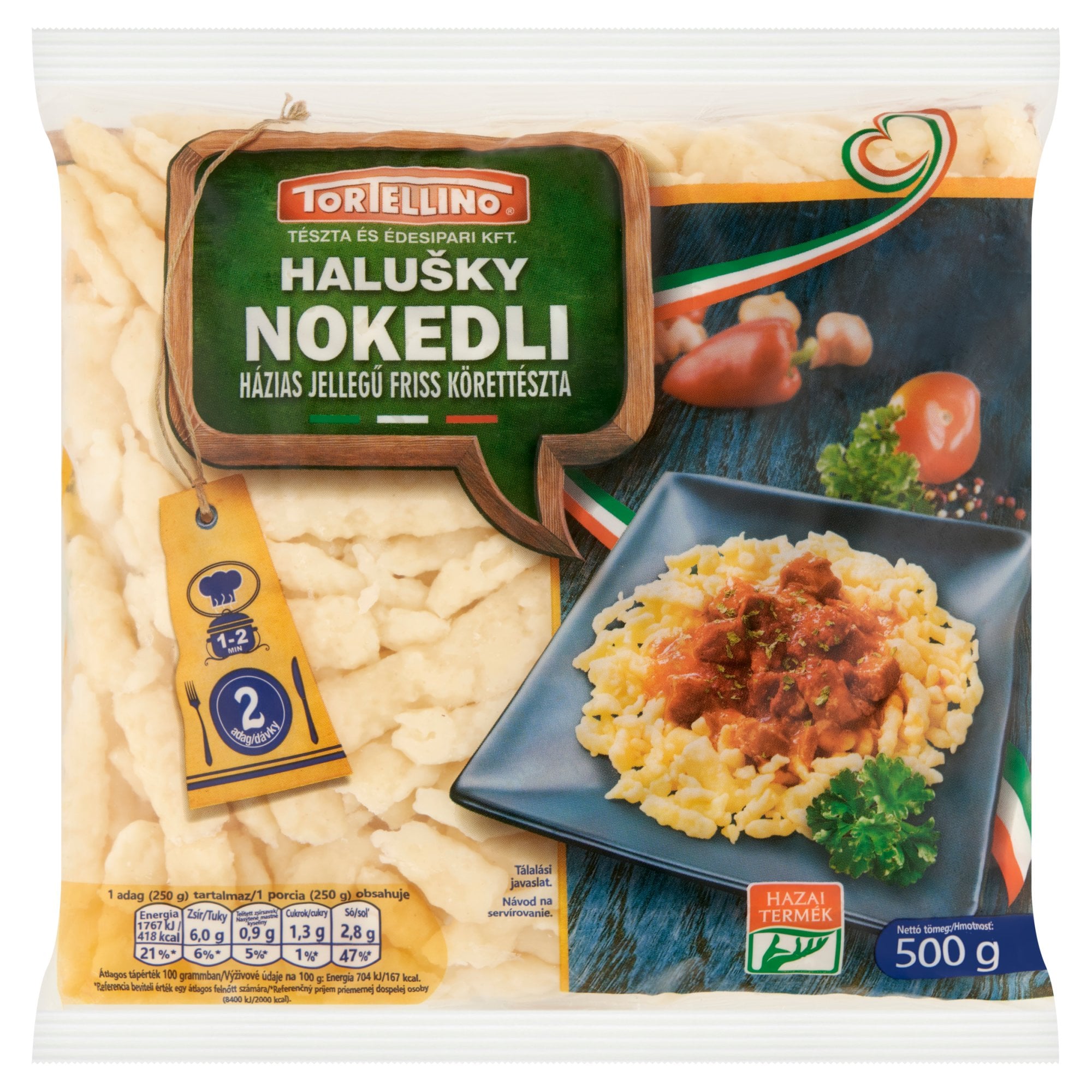 Tortellino Házias jellegű nokedli