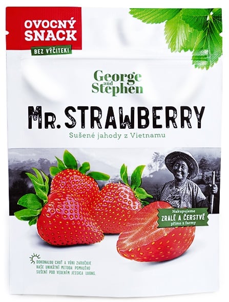 GEORGE AND STEPHEN Mr.Strawberry aszalt egész eper darabok