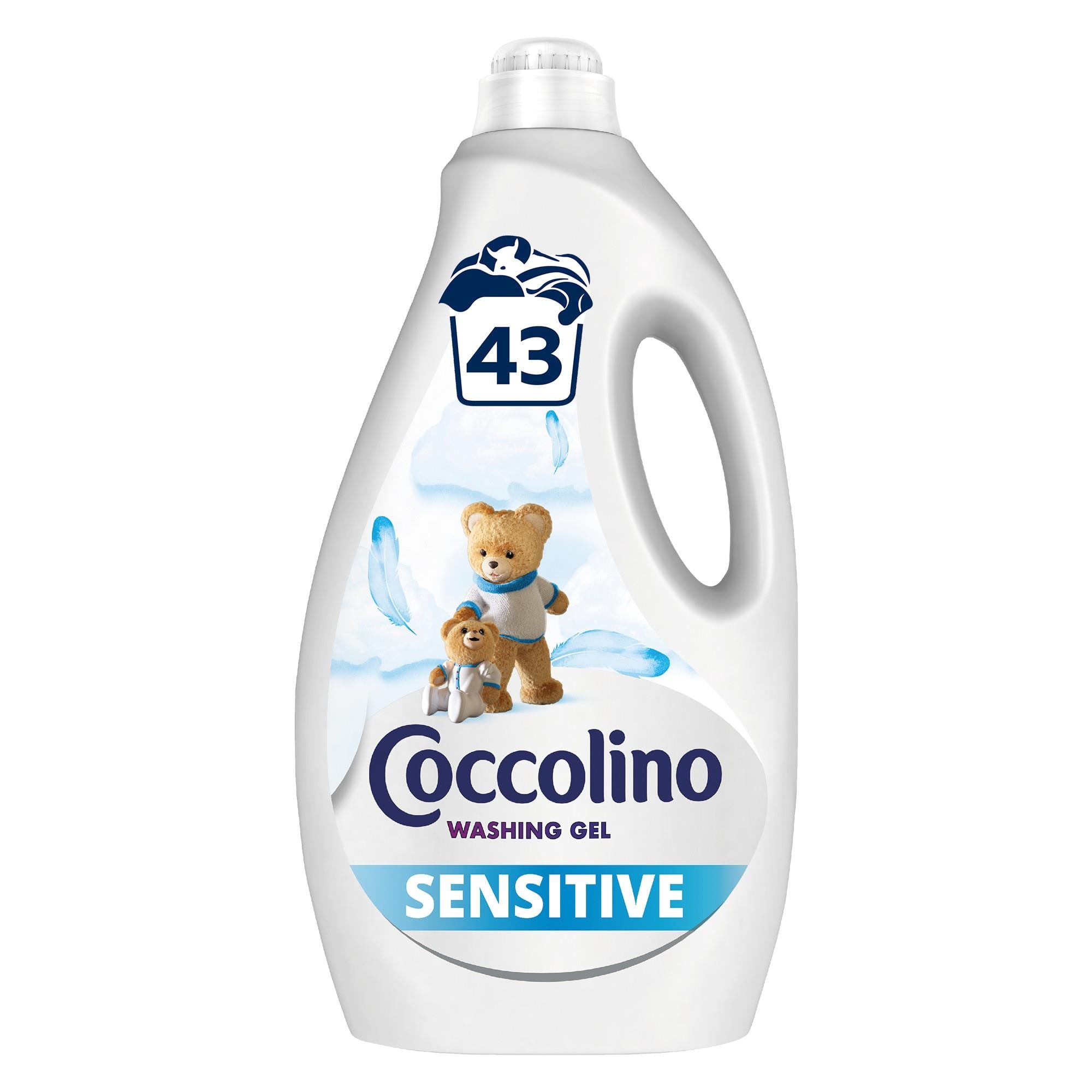 Coccolino Sensitive mosószer érzékeny bőrre, 43 mosás, 1.72 l
