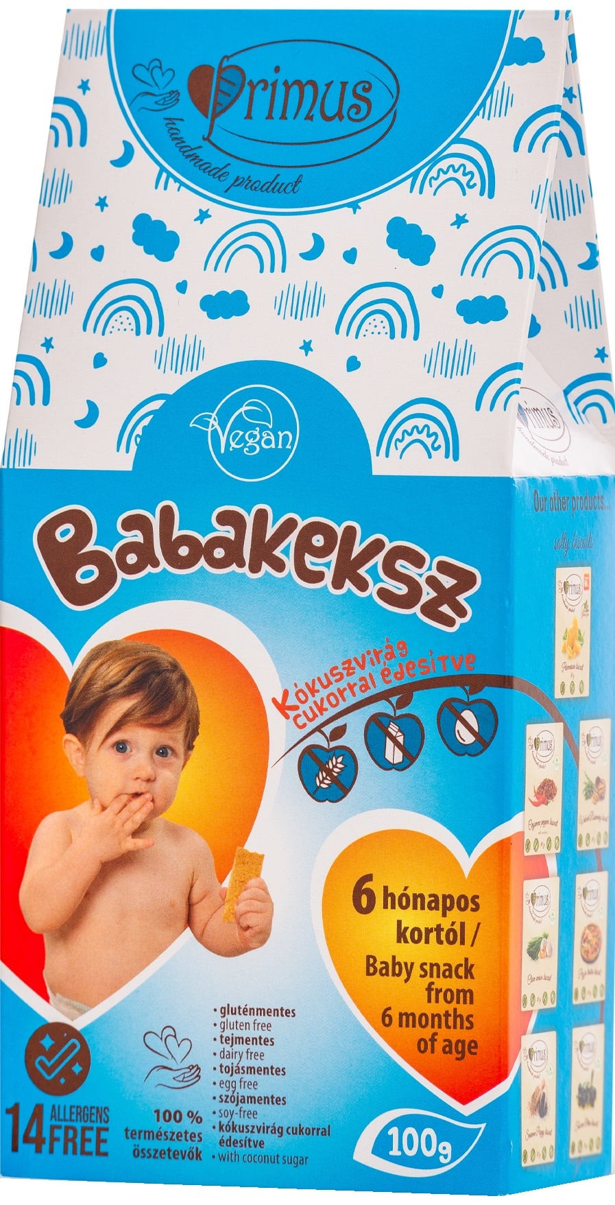 Primus Gluténmentes, Vegán Babakeksz 6 hónapos kortól
