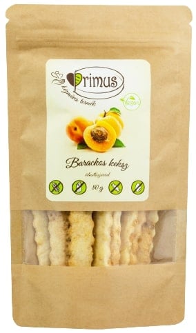 Primus Gluténmentes, Vegán Barackos keksz