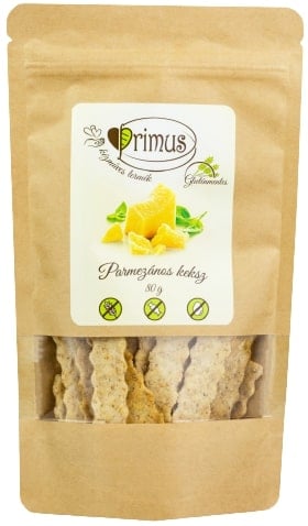 Primus Gluténmentes Parmezános keksz