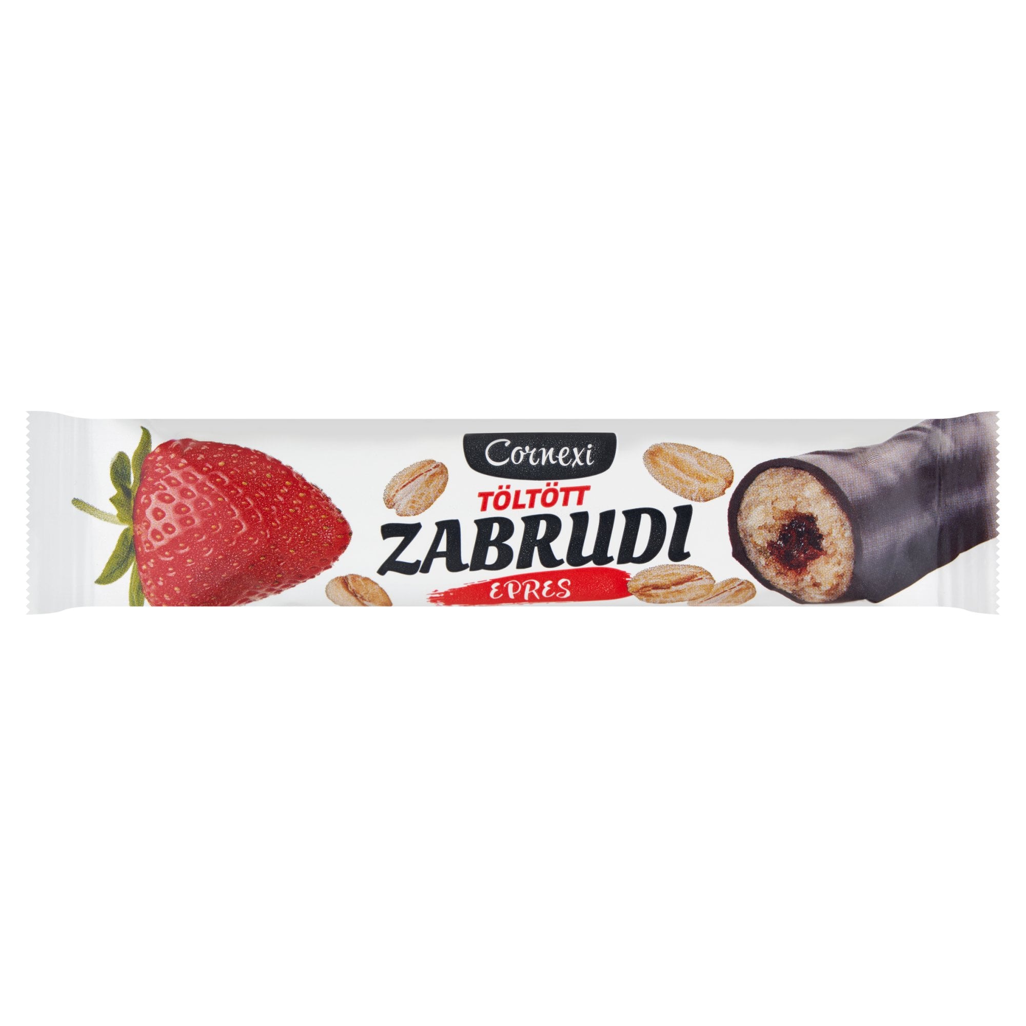 Cornexi zabrudi - epres töltelékkel töltött zabrúd, kakaós bevonattal