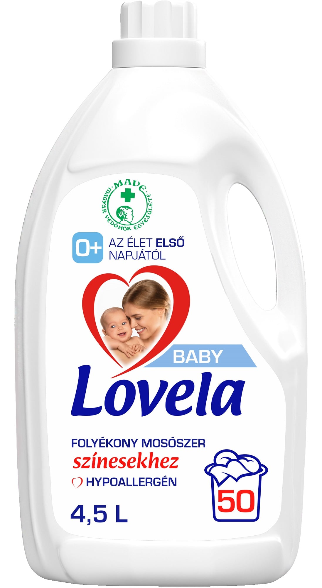 Lovela Baby Hipoallergén Folyékony mosószer színes ruhákhoz  4,5l