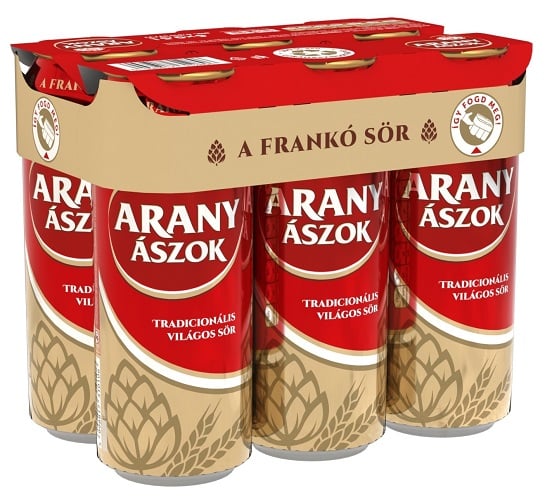 Arany Ászok világos sör 4,3% (6-os multipack)