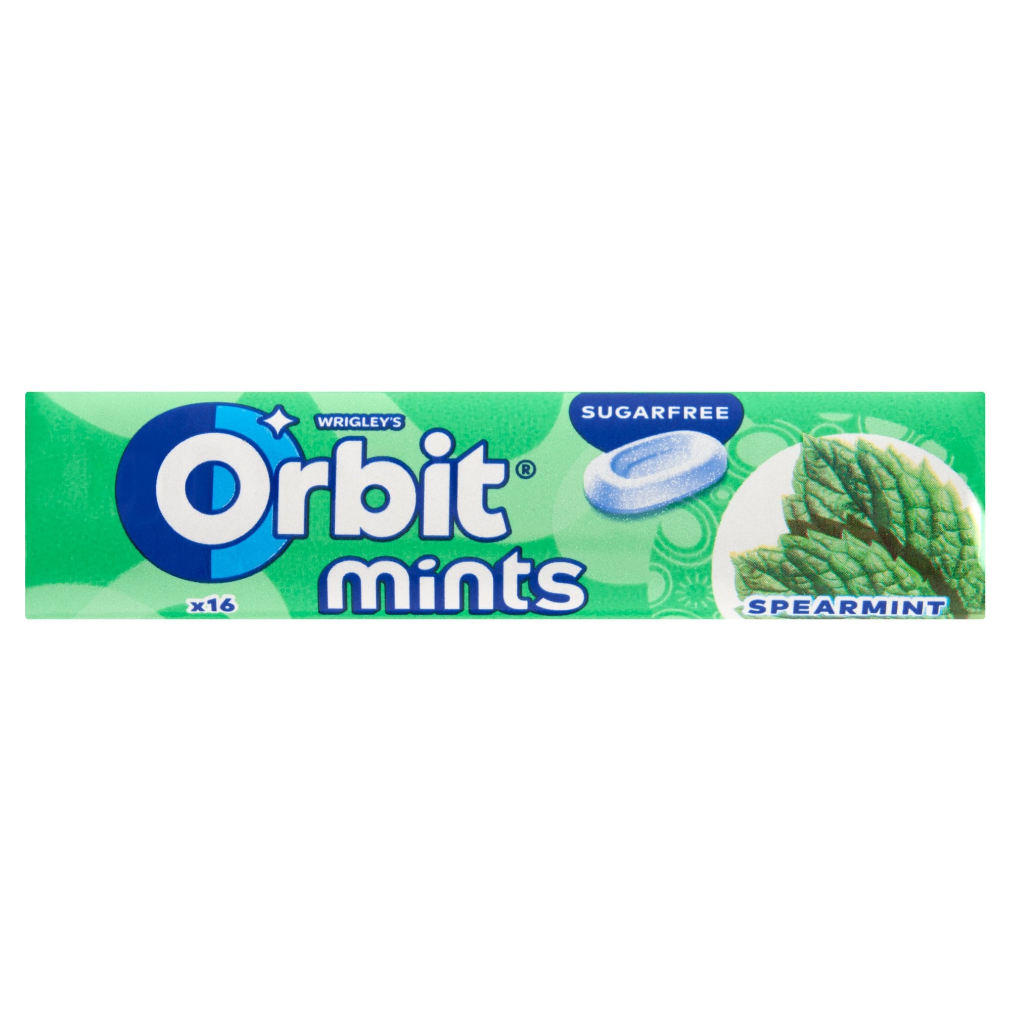 Orbit Mints Spearmint mentaízű cukormentes töltetlen keménycukorka édesítőszerrel