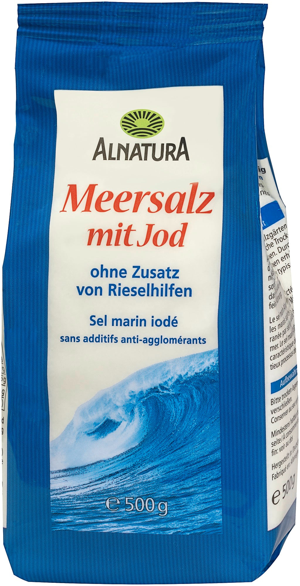 Alnatura Jódozott tengeri só, finomszemcsés