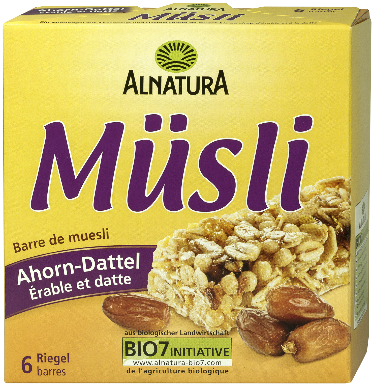 Alnatura BIO Müzliszelet juharsziruppal és datolyával