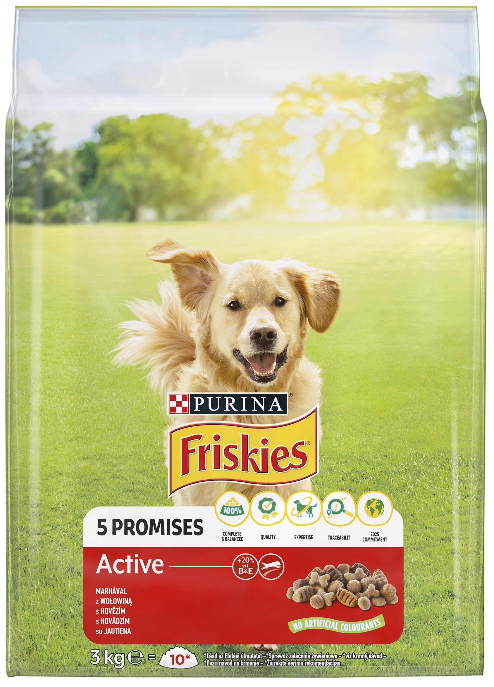 Friskies Active Marhával száraz kutyaeledel