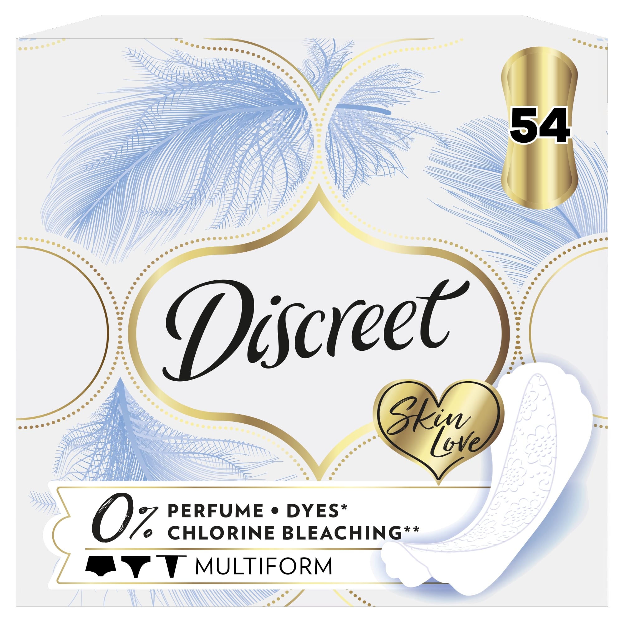 Discreet Légáteresztő Multiform 0%-os Skin Love Tisztasági Betét
