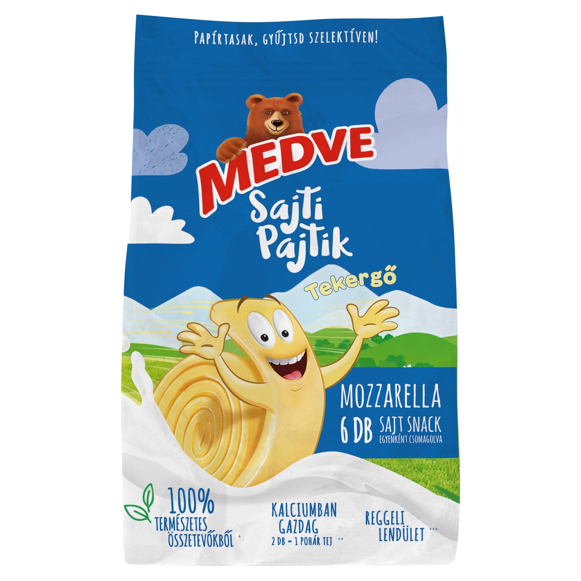 Medve Sajti Pajtik Tekergő sajt snack