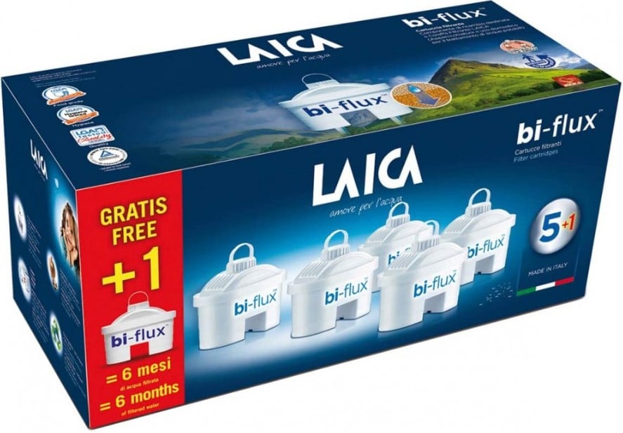 LAICA Univerzális Bi-Flux 5 db+1 db ajándék vízszűrőbetét (összesen 6 db)