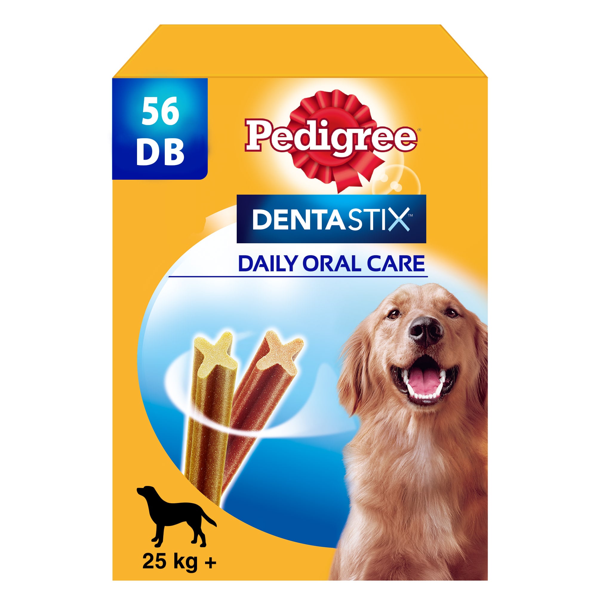 Pedigree DentaStix mindennapi fogápoló jutalomfalatok 25 kg+-os, kutyák számára 56 db