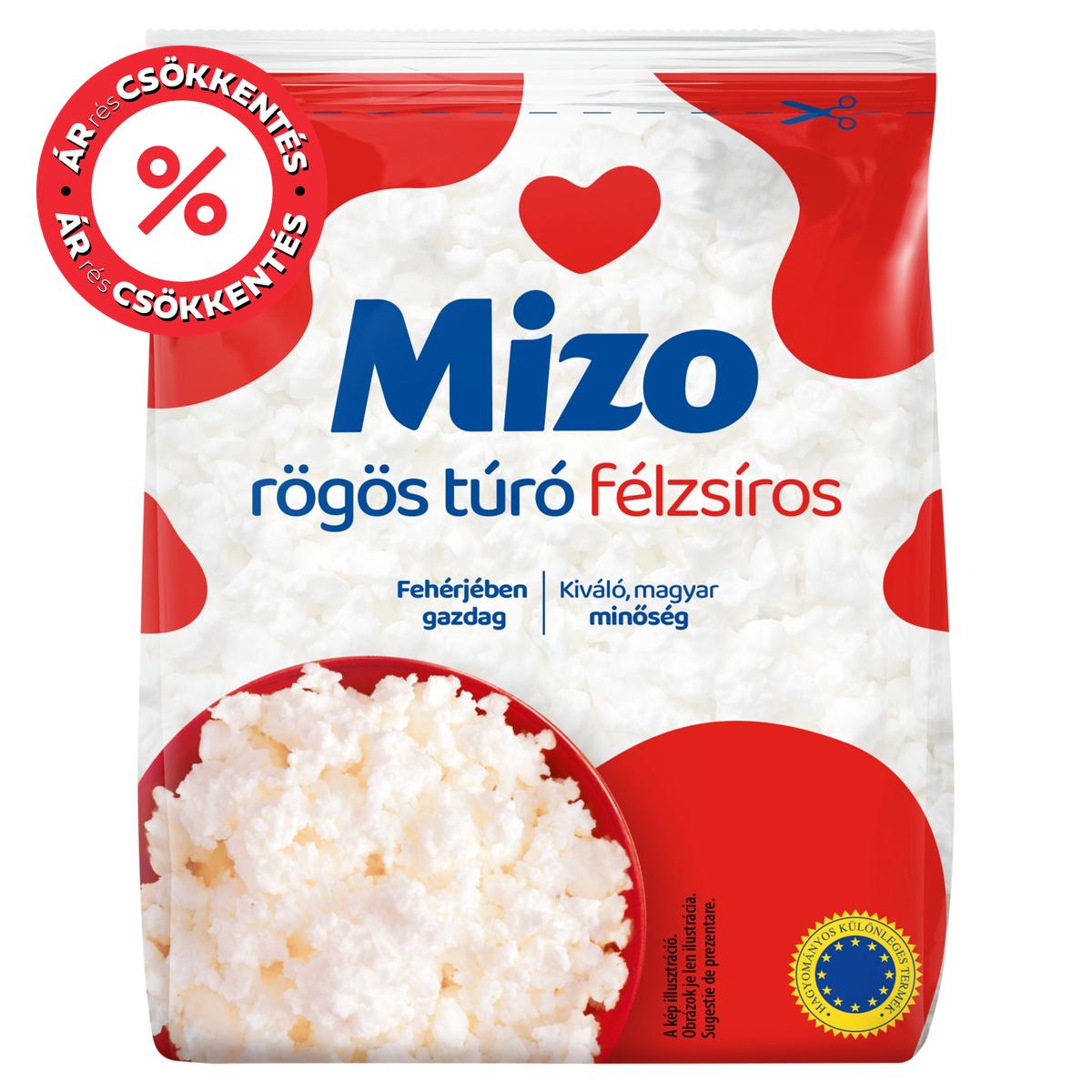 Mizo Félzsíros rögös túró