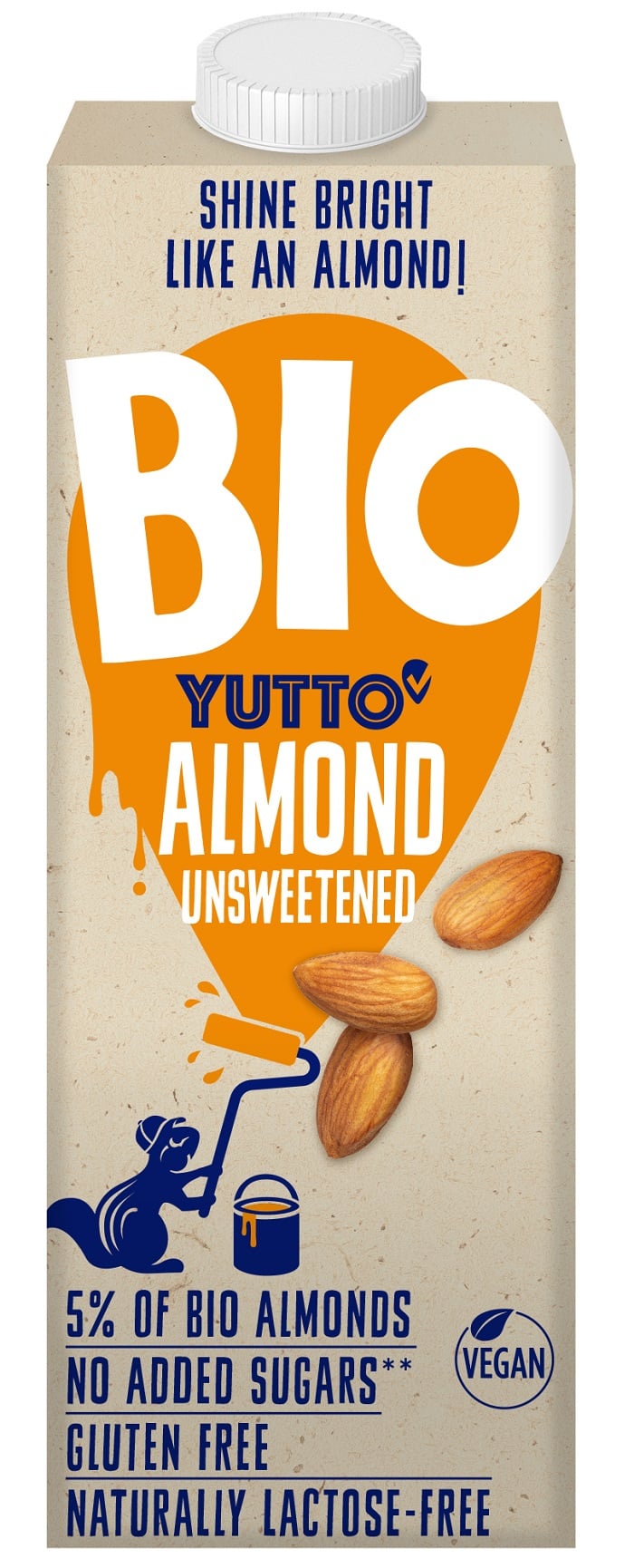 Yutto BIO Mandulaital 5% mandulával, cukormentes