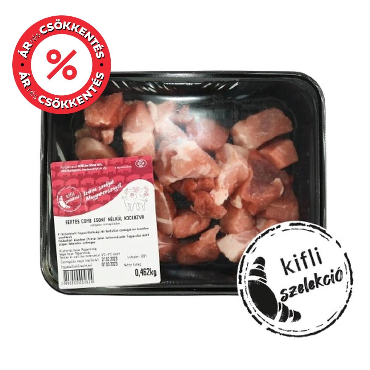 Kifli Szelekció Sertéscomb, kockázott