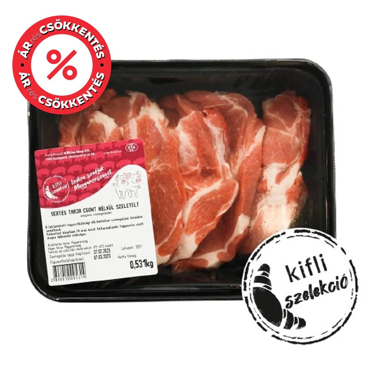 Kifli Szelekció Sertés tarja, szeletelt (csont nélkül)