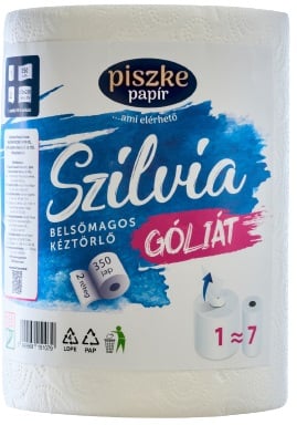 Szilvia Góliát belsőmagos kétrétegű papírtörlő 1 tekercs