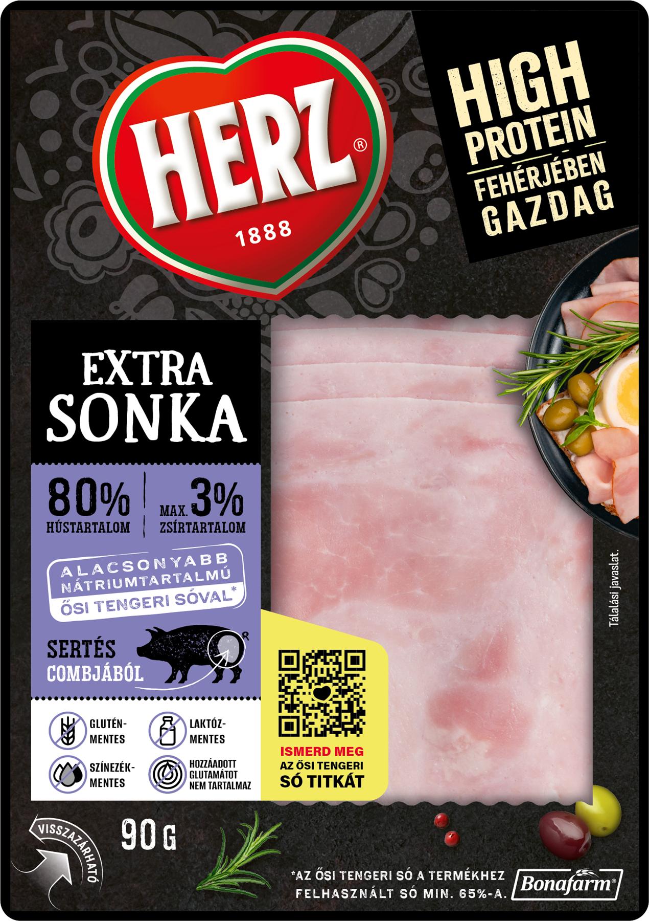 Herz Extra sertéssonka, szeletelt
