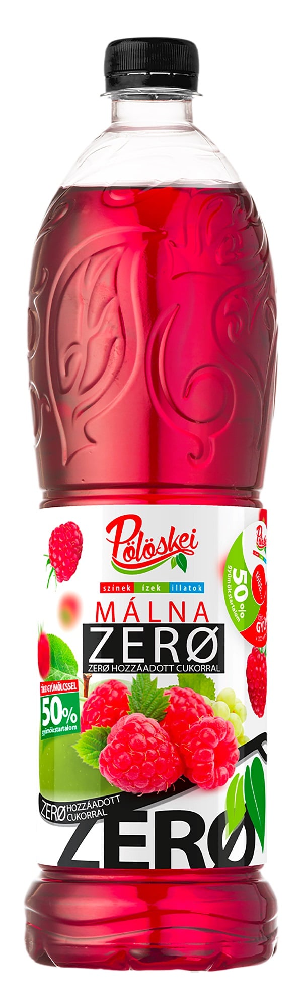 Pölöskei ZERO 50% málna ízű szörp édesítőszerekkel