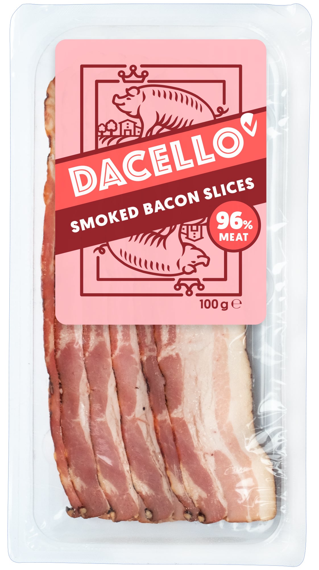 Dacello Füstölt-főtt sertés bacon szalonna szeletelt