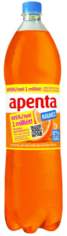 Apenta Light narancs üdítőital enyhén szénsavas ásványvízzel