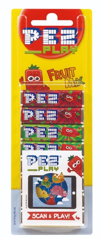 PEZ gyümölcsízű cukorka 8 db-os utántöltő