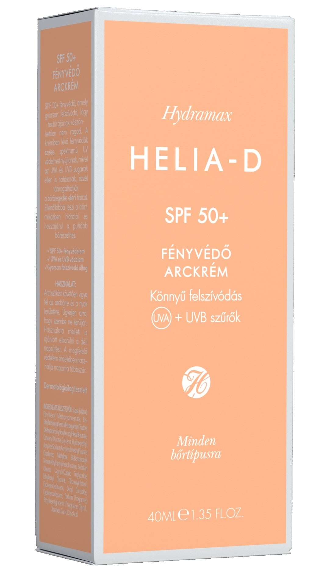 Helia-D Hydramax SPF 50+ Fényvédő Arckrém