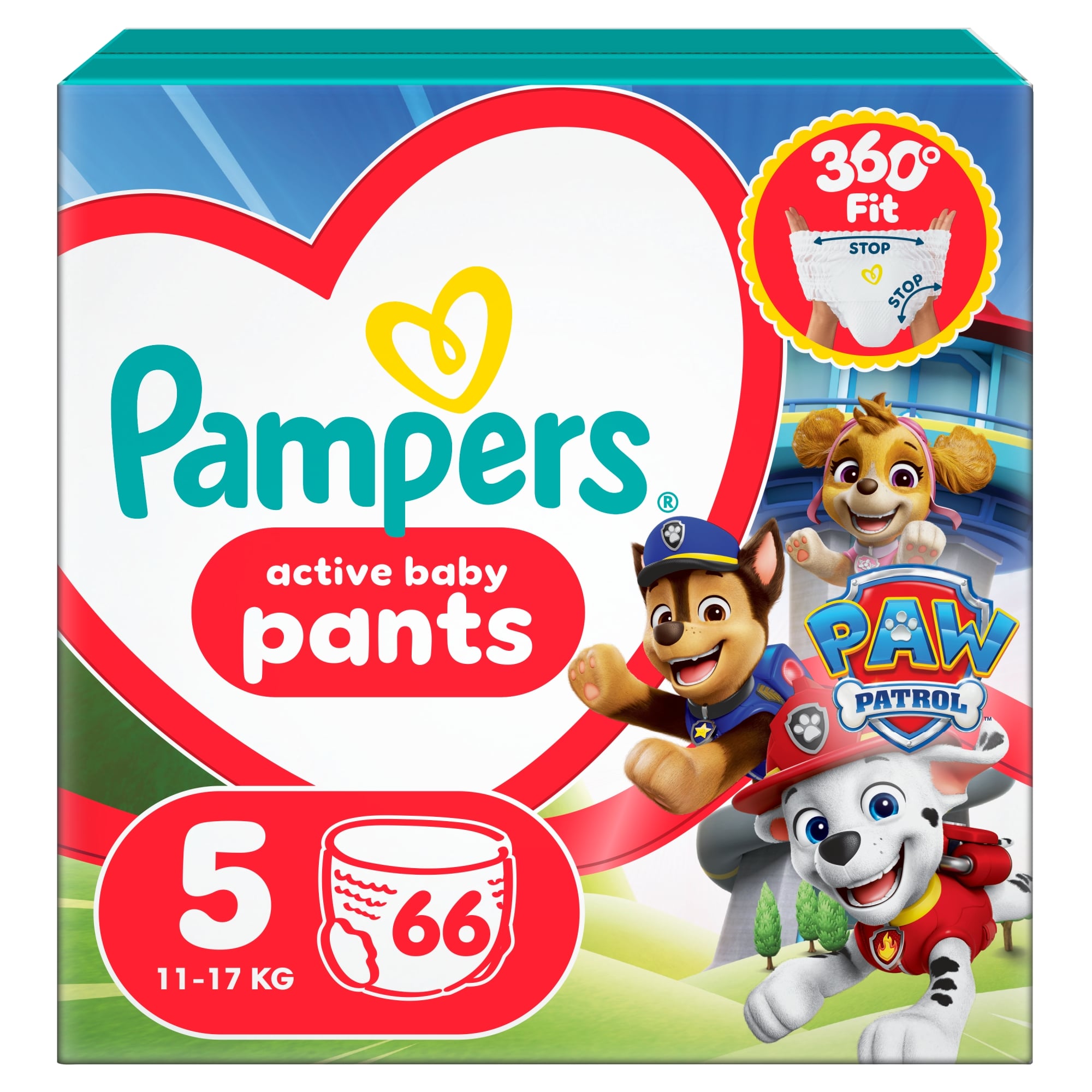 Pampers Active Baby Pants Bugyipelenka Mancs Őrjárat, Méret: 5 (11-17 kg) 66 db
