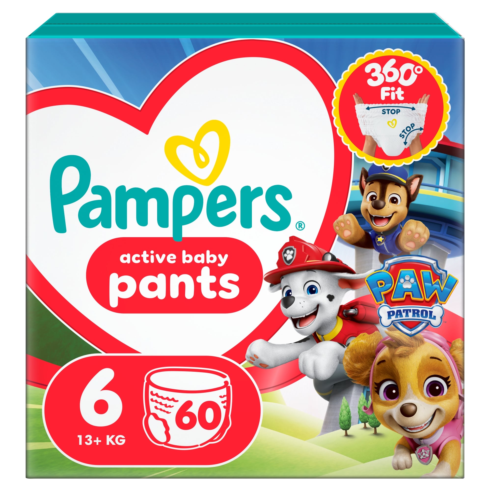 Pampers Active Baby Pants Bugyipelenka Mancs Őrjárat, Méret: 6 (13+ kg) 60 db