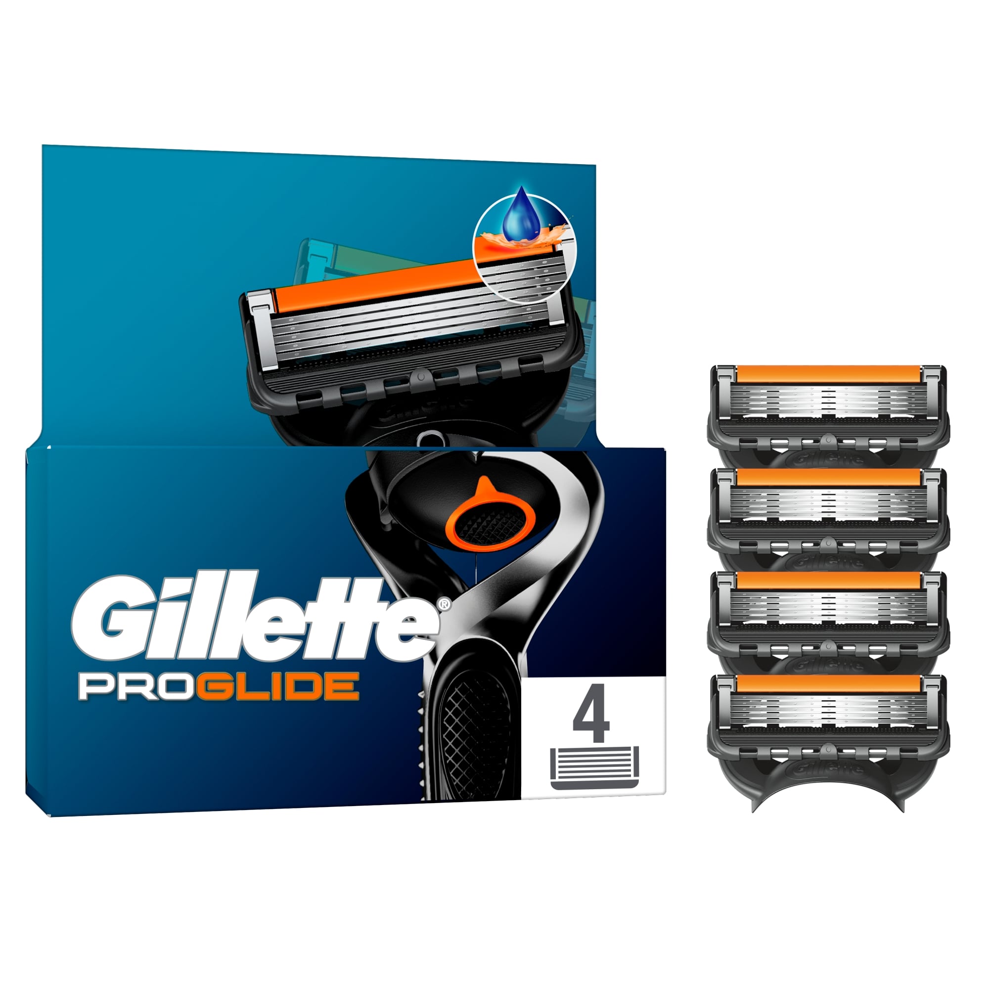 Gillette Fusion5 ProGlide Férfi Borotvához, 4 db Pótfej