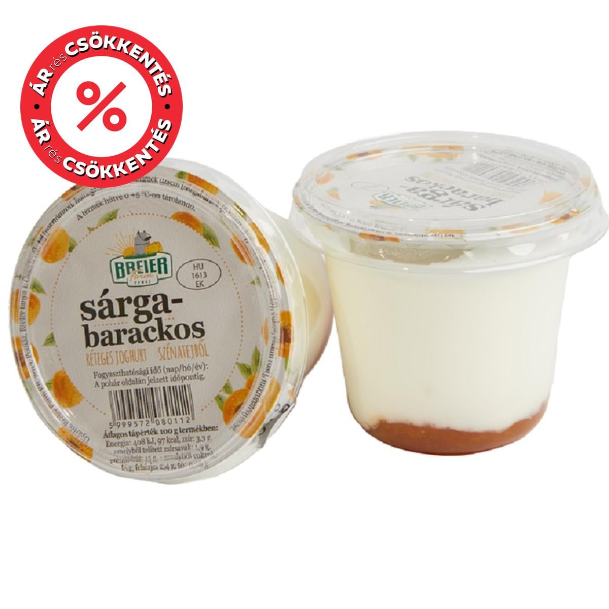Breier Farm Sárgabarackos réteges joghurt