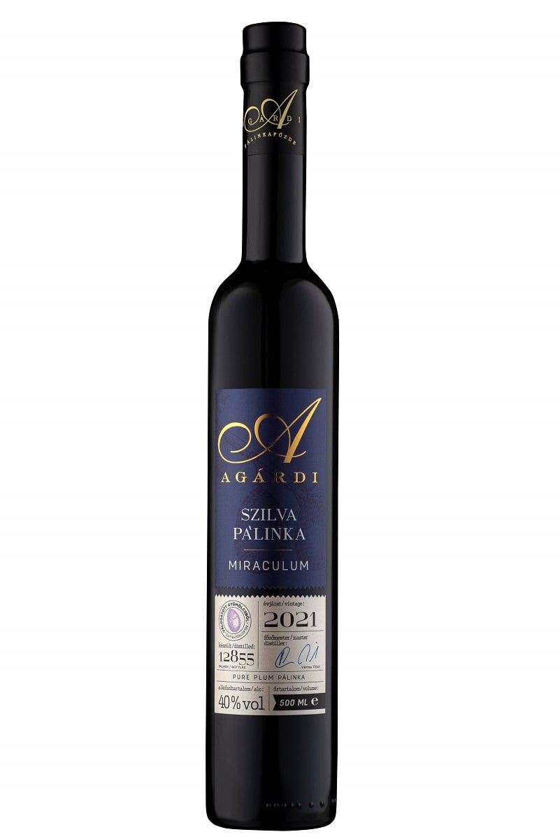 Agárdi Miraculum Szilva pálinka 40%