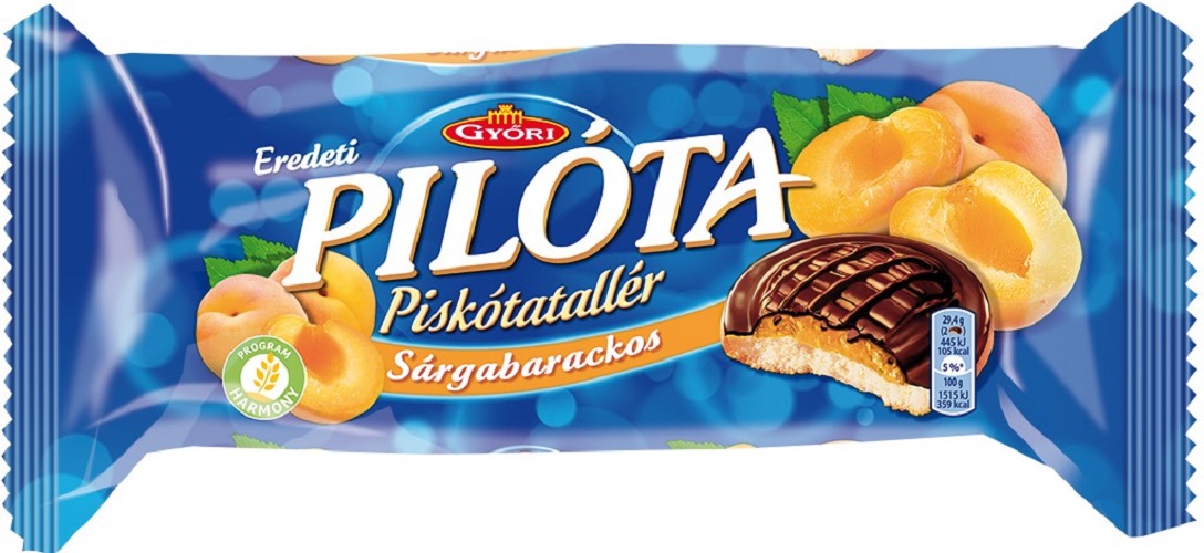 Győri Pilóta sárgabarackos piskótatallér