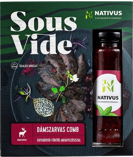 Nativus Sous vide dámszarvas comb Újfehértói fürtös meggyszósszal