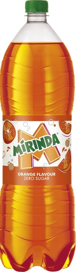 Mirinda energiamentes narancs ízű szénsavas üdítőital édesítőszerekkel