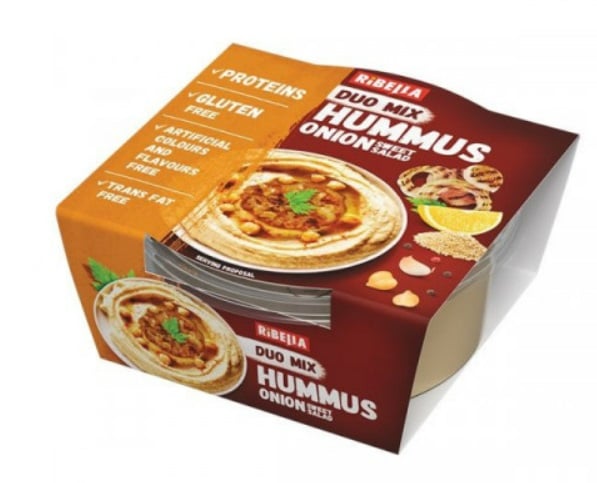 Ribella Hummus csicseriborsó krém karamellizált hagyma